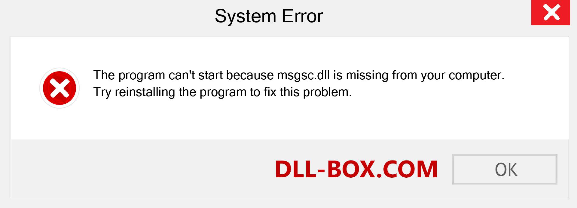  msgsc.dll file is missing?. Download for Windows 7, 8, 10 - Fix  msgsc dll Missing Error on Windows, photos, images